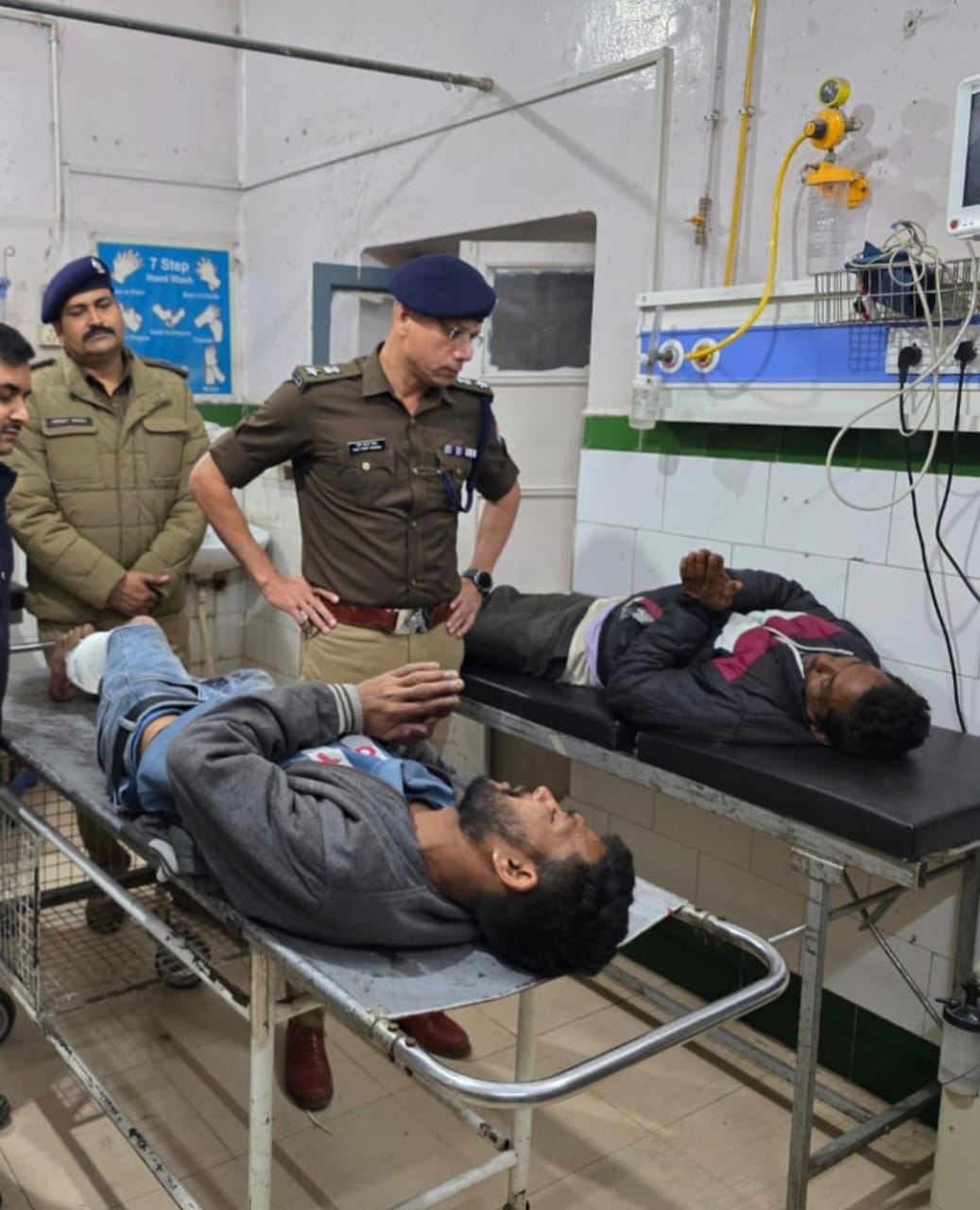 पुलिस और गौ-तस्करों के बीच हुई मुठभेड़